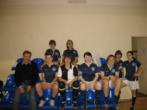 MGU 2008-2009 mini-football squad. Coach Kolya on left
